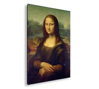 deyoli La Mona Lisa de Leonardo Da Vinci Toile montée sur châssis en Bois véritable Impression numérique avec Cadre, Pas de Poster ou de Affiches, 60x40
