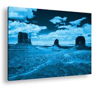 deyoli Monument Valley à Effet Arizona : Dessin sur Toile montée sur châssis en Bois véritable Impression numérique de Haute qualité avec Cadre Photo Non Poster ou Poster, 60x40