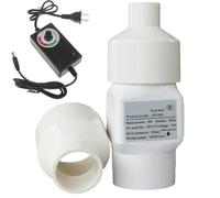 DEZARO 20 mm Ventilateur d'extraction réglable, Extracteur d'air 36 m³/h Silencieux Fan avec Contrôleur de Vitesse Variable pour Convient aux Salles de Bains Cuisines Chenil Garages La Serre, 20mm