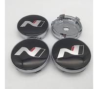 DEZARO 4 pièces Cache Moyeux pour Hyundai N N Line Sonata Elantra Kona Tucson I30 I20 56MM 60MM Décoration Accessoires,C-60MM
