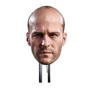 DEZARO Sculpture de tête mâle à échelle 1/6, homme dur européen, tête de statham en jason, sculptée pour figurine d'action de 30,5 cm (D)