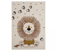 DEZENCO Tapis Enfant 40x60cm, Tapis Entrée Tapis Ecru, Tapis Rectangulaire, 9598