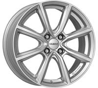 DEZENT Jante TN silver 6x17 ET41 4x98 TTN91SA41E compatible avec Fiat 500/500 Cabrio Electro LINEA