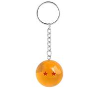 DEZP 1 Pièce 3D Dragon Ball Keychain Ball Key Chain, Porte Clé Pour Dbz Pour Sacs, Téléphones Portables, Clés, Portefeuilles, Cartables(1Étoile) (2 étoiles)