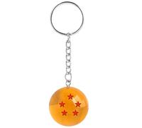 DEZP 1 Pièce 3D Dragon Ball Keychain Ball Key Chain, Porte Clé Pour Dbz Pour Sacs, Téléphones Portables, Clés, Portefeuilles, Cartables(1Étoile) (5 étoiles)