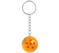 DEZP 1 Pièce 3D Dragon Ball Keychain Ball Key Chain, Porte Clé Pour Dbz Pour Sacs, Téléphones Portables, Clés, Portefeuilles, Cartables(1Étoile) (6 étoiles)