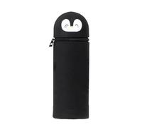DEZP 1 Pièce Kawaii Étui École 2 en 1 en Silicone Souple, 18.5 * 6.5 Cm Porte-Stylos De Table, Thème Animaux Trousse pour Legami Stylo Fermeture À Glissière, Crayons Crayons Stylos (Manchot)