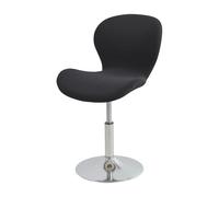 DEZYPZAM Housse de Tabouret Barre Courbée Incurvé Extensible Cuisine, Housse Chaise Haute Bar/Comptoir, Housses de Chaise Salle à Manger à Dossier Bas (Noir,1 Pièce)