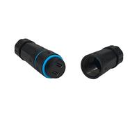 Dezzhou Connecteur USB C double port 10 Gpbs femelle vers femelle extérieur IP68 étanche port réseau adaptateur tête de transfert coupleur extérieur