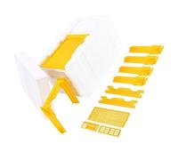 Dezzhou Équipement d'apiculture avec support de cadre et boîte en mousse pour apiculteur - Gestion des conteneurs pour aliments pour la pollinisation du jardin - Mousse apiculture