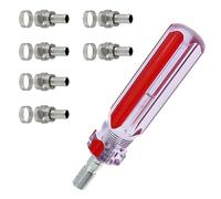 Dezzhou Le kit d'installation de petit récepteur satellite comprend 1 ensemble de connecteurs coaxiaux 5F et un outil de compression ergonomique de type F, connecteurs de câble coaxial de type F