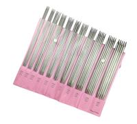 Dezzhou Lot de 11 paires d'aiguilles à tricoter en acier inoxydable de 20 cm de long pour tisser pull, chapeau, sac, 2 à 6 mm, 11 tailles différentes