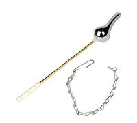 Dezzhou Poignée de rechange pour réservoir de toilettes avec chaîne à battant Universels à montage frontal