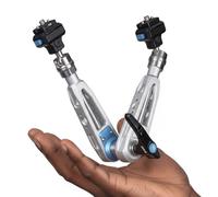 DF DIGITALFOTO Bras magique de 27,9 cm avec libération rapide F22, bras magique élégant avec vis filetée 6,35 mm et têtes sphériques à 360° pour écran, flash, lumière, cage d'appareil photo, capacité