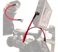 DF DIGITALFOTO Câble Coaxial BNC 12G HD-SDI 75Ω, BNC Mâle vers Mâle en Forme de L, Canare LV-61S Câble D'origine pour Caméra Vidéo 4K Rouge 0,5 m, AR12