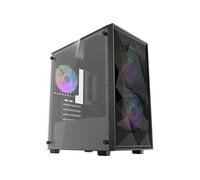 DARKFLASH - DF-M305MCL12-BK - M305 Mesh - Boitier sans alimentation - Mini tour - Format Micro-ATX - Noir