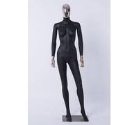 DF7-8D Femme Abstrait Couleur de Peau en Noir Mat Laqué Galvanique Tête Mains Debout Chic Féminine