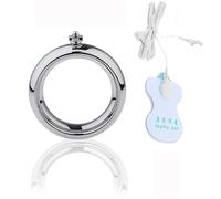 DFADSVCNM Anneau pénien en métal SM, ensemble d'anneaux de testicules en acier inoxydable for hommes, scrotum, pénis, anneau pénien, jouets sexuels érotiques SM for hommes et couples(40mm)