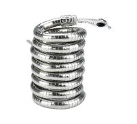 DFADSVCNM Anneau pénien réglable SM, anneau de testicule, gland, pénis, bijoux intimes, anneau de gland en acier inoxydable, anneau de prépuce, jouets sexuels for hommes et couples(Silber)