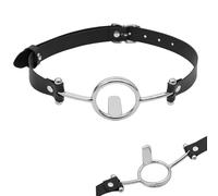 DFADSVCNM Bâillon BDSM en acier inoxydable avec fixation de la langue, bâillon de bondage BDSM jouet sexuel érotique for couples, femmes et hommes(Schwarz)