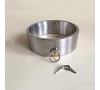 DFADSVCNM Collier à joint torique en acier inoxydable, colliers verrouillables, collier de bondage, jouets de retenue for couples, femmes, hommes, jouets sexuels(Ø13.5cm)