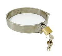 DFADSVCNM Collier verrouillable BDSM en acier avec menottes et menottes for chevilles et poignets - Ensemble de bondage en métal lourd for couples(Halsbänder,Männer)