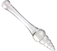 DFADSVCNM Gode anal double en verre cristal SM, perles anales portables, gode en verre lisse, masseur de prostate, jouets sexuels for masturbation, for hommes et femmes(Clear)