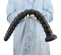 DFADSVCNM Gode anal extra long et souple en silicone SM avec ventouse, gode classique for massage de la prostate, dilatateur d'anus, masturbation for hommes et femmes(S)