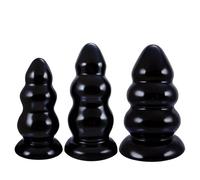 DFADSVCNM Gode anal géant XXL extra large avec 3 boules, gode fisting, dilatateur d'anus épais, masturbateur SM, jouet sexuel for hommes et femmes(Blau,M)