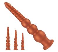DFADSVCNM Gode anal super long en silicone avec ventouse, tailles S/M/L, grand dilatateur d'anus, masseur de prostate, plug pénien, jouets sexuels for hommes et femmes(L)