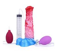 DFADSVCNM Gode cheval SM avec fonction éjaculation, gode gonflable monstre, pénis animal, gode anal avec ventouse, masturbateur doux, jouet sexuel for femme