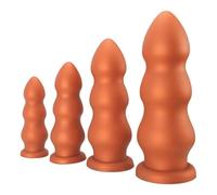 DFADSVCNM Gode géant SM en silicone, boule anale, gode anal avec ventouse, grand dilatateur d'anus XXL, masseur de prostate, jouets sexuels anaux for hommes et femmes(L)