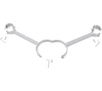 DFADSVCNM Kit de retenue à barre d'écartement en acier inoxydable avec menottes de bondage en métal/retenues de poignet et collier de cou, jouets sexuels for couples hommes femmes(Male)