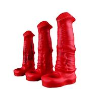 DFADSVCNM Manchon pénien en silicone avec anneau testiculaire, gode cheval SM, extenseur de bite, jouet sexuel for hommes et couples(M)