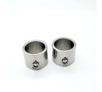 DFADSVCNM Menottes BDSM en acier inoxydable lourd, colliers et menottes for chevilles - Ensemble de bondage SM de 6 cm de haut, jouets sexuels for hommes, femmes et couples(Men Runden,Fuß)