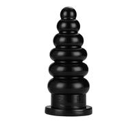 DFADSVCNM Perles anales SM 22,5 cm avec ventouse, gode anal XXL for dilatation anale, fisting et dilatateur anal, jouets anaux érotiques for hommes et femmes(Black)
