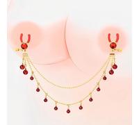 DFADSVCNM Pince à tétons en acier inoxydable avec chaîne cloche SM pince à tétons réglable couverture en silicone souple jouet sexuel BDSM for femmes couples