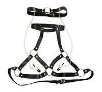 DFADSVCNM Pinces à tétons réglables SM avec collier, bâillon en cuir avec pinces à tétons, ensemble de bondage, jouets sexuels for couples hommes et femmes
