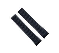 DFAMIN Bracelet de montre en caoutchouc de Silicone 21mm pour bracelet Patek pour Aquanaut Philippe série 5164a 5167a 5968a bracelet de montre(Black,21mm Rose Buckle)