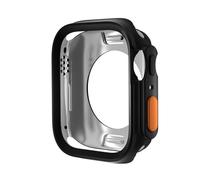DFAMIN Changer en étui ultra pour le boîtier Apple Watch Boîtier 45 mm 44 mm 41 mm 40 mm TPU Soft Cover pour la série Iwatch 9 8 7 6 SE 5 4 Amélioration du boîtier de montre Ultra 2 1 49 mm(Black,S10