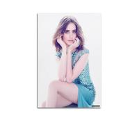 DFBDJASD Poster de l'acteur Lily Collins sur toile - Impression d'art moderne pour chambre à coucher - 40 x 60 cm