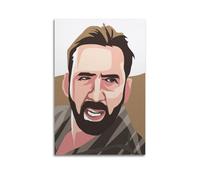 DFBDJASD Poster décoratif sur toile représentant l'acteur Nicolas Cage Poster2 - Impression d'art moderne pour chambre à coucher - 30 x 45 cm
