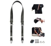 DFCINE Sangle Magnétique 3-en-1 Appareil Photo, Bandoulière/Dragonne/Crochet Sac avec Attache Rapide Magnétique, Système Polyvalent de Transport Compatible Caméras et Sacs (Argent)