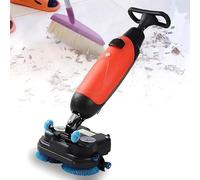 Dfdieratve Balai Électrique sans Fil Autolaveur, Mini Laveuse de Sol Professionnelle, 2 Brosses Rotatives 360°, Réservoir Eau Propre 4.5L et Eaux Usées 7.5L, pour Surfaces Carrelées