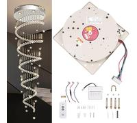 Dfdieratve éLéVateur de Lustre éLectrique 4 M/5 M/6 M avec TéLéCommande, Interrupteur Mural, pour Lampes Suspendues MontéEs Au Plafond, pour Villas et Hauts Plafonds 220lbs/16.4ft