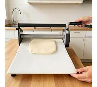 Dfdieratve Laminoir à PâTe Manuel Professionnel, Laminoir à PâTisserie, éPaisseur RéGlable 0.2-25mm, Laminoir de Comptoir Pliable en Acier Inoxydable, pour Croissants, PâTisserie, Fondant 90x40cm