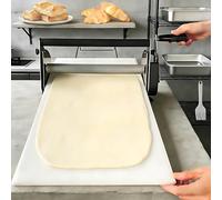 Dfdieratve Laminoir à PâTe Pliable avec Planches à Laminer, en Acier Inoxydable, éPaisseur RéGlable 0.2-25mm, Machine Manuelle pour Pizzas, Croissants, PâTisseries et Fondants 60x30cm