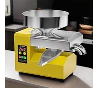 Dfdieratve Presse Huile de Colza,Machine à Huile Électrique, Presse à Chaud et à Froid Auto-Chauffante, Nettoyage Facile pour L'extraction D'huile d'olive, D'huile de Noix de Coco