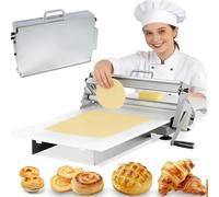 Dfdieratve Rouleau à Pâte à épaisseur Réglable, Machine à Rouleau à Pâte Pliable, avec Planche à Laminer, Machine à Rouleau à pâte Manuelle, pour Pizza, Croissants, Pâtisserie et Fondant 60x30cm