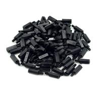 DFDPAXL 100 Entretoises Hexagonales en Nylon, Colonne Simple Tête en Plastique M4×9+6 Mm - M4×13+6 Mm pour Le Montage De Circuits Imprimés Et Le Support De Panneaux Électriques,M4×13+6mm